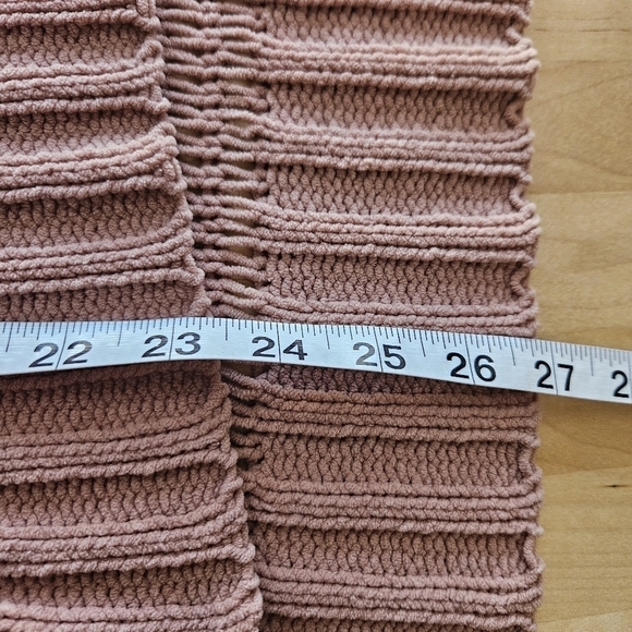 Aerie Chenille Turtleneck Sweater Womens SZ S Side Slit Boxy Relaxed Oversized - Picture 7 of 9